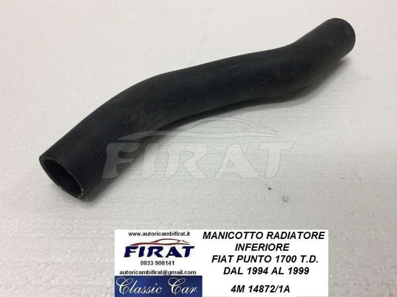 MANICOTTO RADIATORE INFERIORE FIAT PUNTO 1700TD(14872)